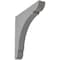 Ekena Millwork 1 3/4"W x 12"D x 12"H Extra Large Olympic Wood Vintage Decor Bracket, Pebble Grey BKTWD01X12X12OLPG - alternate 1